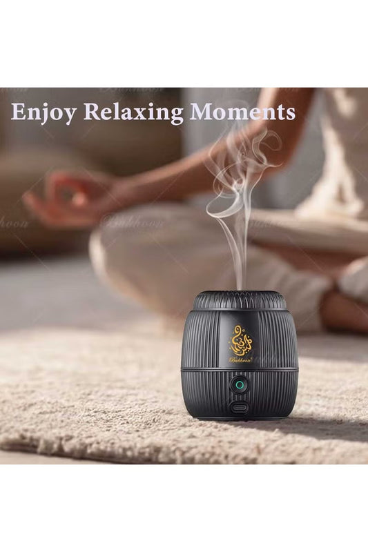 Portable USB Rechargeable Electric Bakhoor Burner | Smart Arabic Incense Burner for Home & Car
