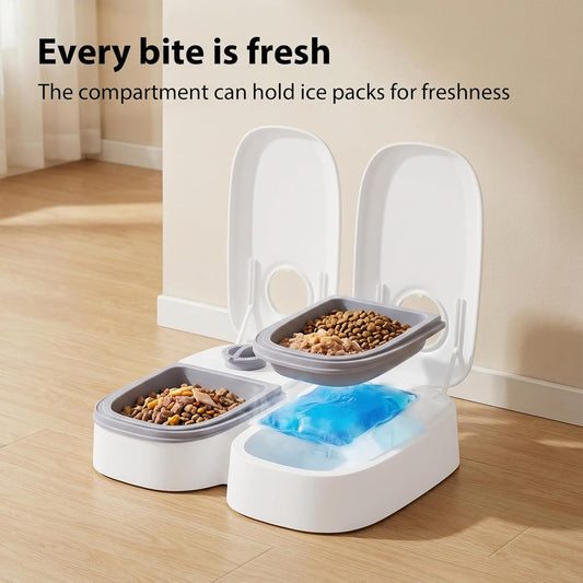 Automatic Pet Feeder with Timer & Stainless Steel Bowl | Smart Food Dispenser for Cats & Dogs