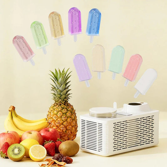 KYOFIS Mini Ice Pop Maker Machine | Portable Homemade Popsicle Maker with 4 Sticks (Yellow)