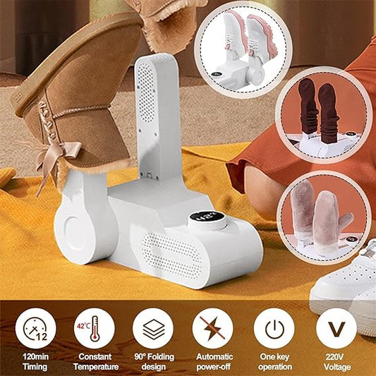 Portable Electric Shoe Dryer & Foot Warmer | Smart Shoe Dehumidifier & Deodorizer for Winter