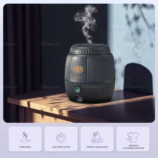 Portable USB Rechargeable Electric Bakhoor Burner | Smart Arabic Incense Burner for Home & Car