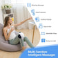 Brenzo Knee Massager with Heat & Vibration | Cordless Knee Wrap with Red Light Therapy (White)