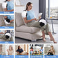 Brenzo Knee Massager with Heat & Vibration | Cordless Knee Wrap with Red Light Therapy (White)