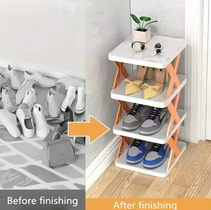 5-Layer Shoe Rack Organizer | Space-Saving Storage Shelf for Home Entryway & Closet