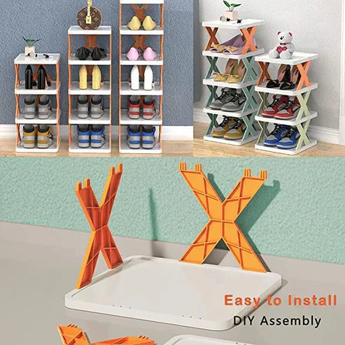 5-Layer Shoe Rack Organizer | Space-Saving Storage Shelf for Home Entryway & Closet