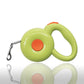 Retractable Dog Leash with One-Button Brake & Lock | 360° Tangle-Free Nylon Lead (Green)