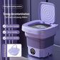 8L Portable Washing Machine | Foldable Mini Washer | 3-Mode Deep Cleaning
