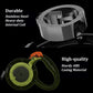 Retractable Dog Leash with One-Button Brake & Lock | 360° Tangle-Free Nylon Lead (Green)