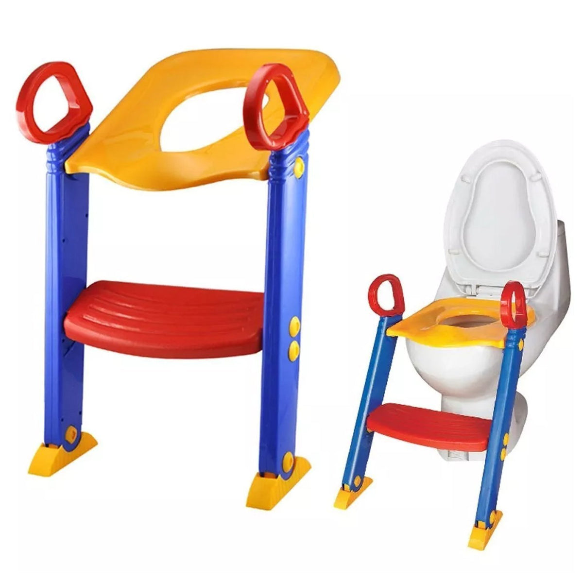 LWVAX Foldable Kids Toilet Training Seat with Handles | Portable Potty Seat for Toddlers & Babies