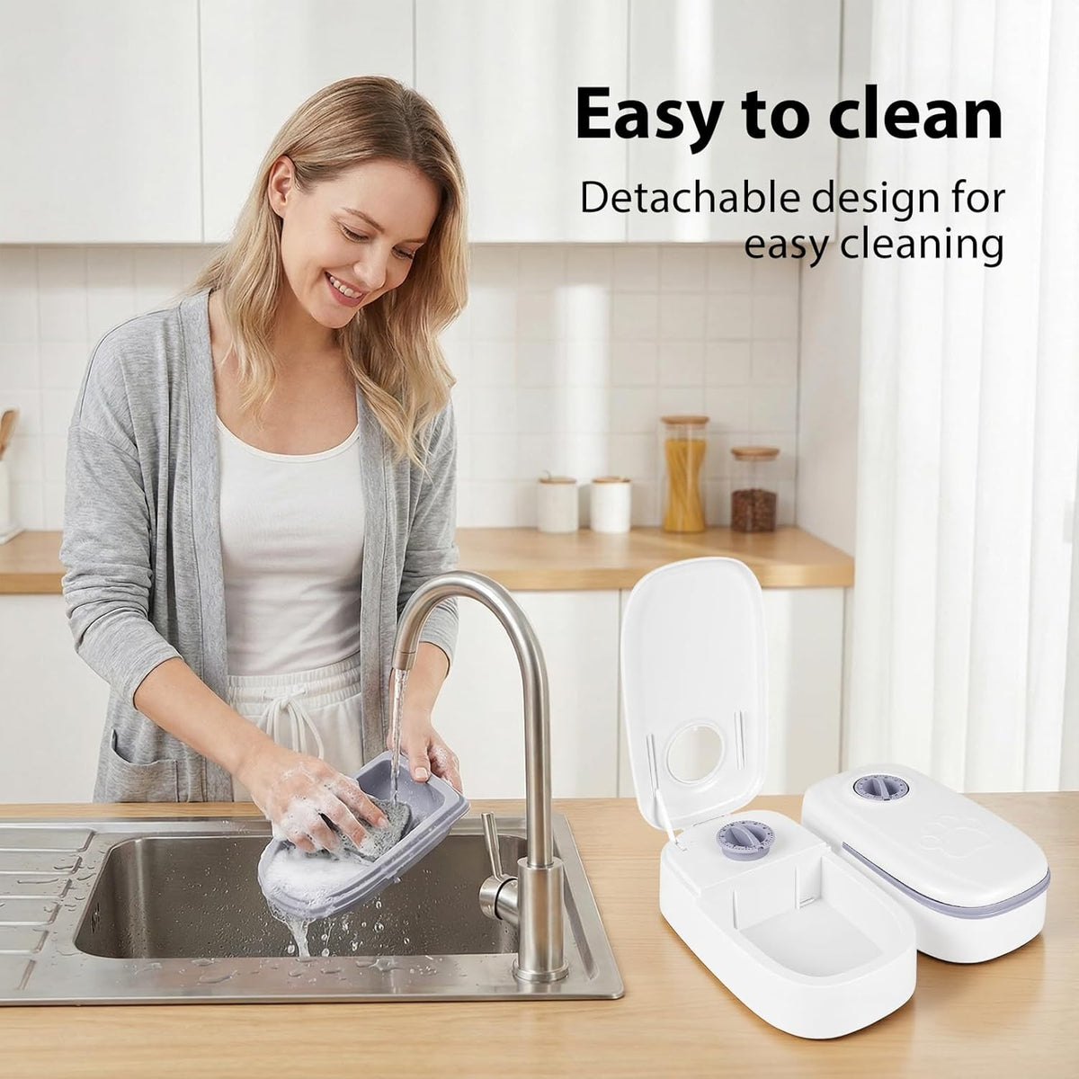 Automatic Pet Feeder with Timer & Stainless Steel Bowl | Smart Food Dispenser for Cats & Dogs