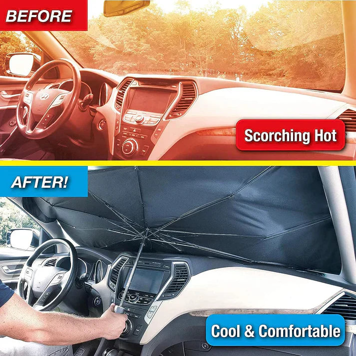 Car Windshield Sun Shade | Foldable UV Protection Sunshade for Cars, SUVs & Trucks