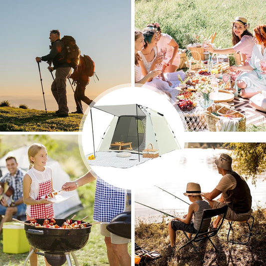 Instant Pop-Up Camping Tent | Spacious Easy Setup Shelter for Hiking, Picnic & Backpacking