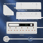 AUNNO Extension Lead with USB Ports & Night Light | 5 Way Power Strip, 2 USB-A + 2 USB-C, Surge Protected, 1.8M Cable