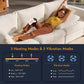 Brenzo Knee Massager with Heat & Vibration | Cordless Knee Wrap with Red Light Therapy (White)