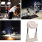 Luqeeg Solar LED Work Light with Stand | 10000LM Portable Outdoor Flood Light for Camping & Worksites