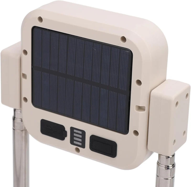 Luqeeg Solar LED Work Light with Stand | 10000LM Portable Outdoor Flood Light for Camping & Worksites