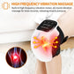 Brenzo Knee Massager with Heat & Vibration | Cordless Knee Wrap with Red Light Therapy (White)