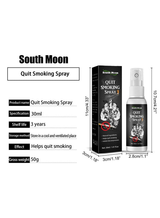 South Moon Quit Smoking Spray | Fresh Breath Smoking Cessation Mouth Spray for Nicotine Craving Relief