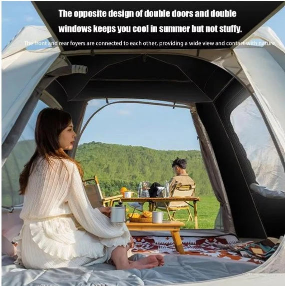 Instant Pop-Up Camping Tent | Spacious Easy Setup Shelter for Hiking, Picnic & Backpacking