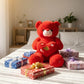 Red Love Teddy Bear with Heart | Large Plush Stuffed Animal Gift for Girlfriend, Wife & Kids