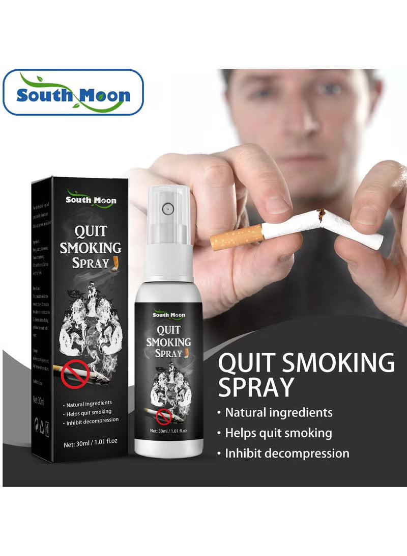 South Moon Quit Smoking Spray | Fresh Breath Smoking Cessation Mouth Spray for Nicotine Craving Relief