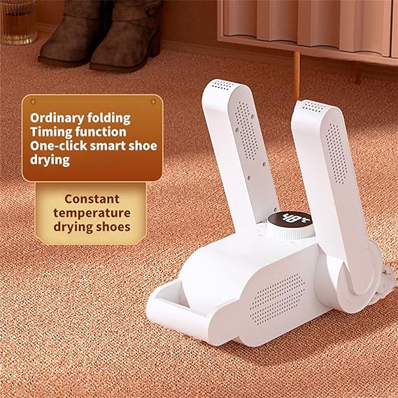 Portable Electric Shoe Dryer & Foot Warmer | Smart Shoe Dehumidifier & Deodorizer for Winter