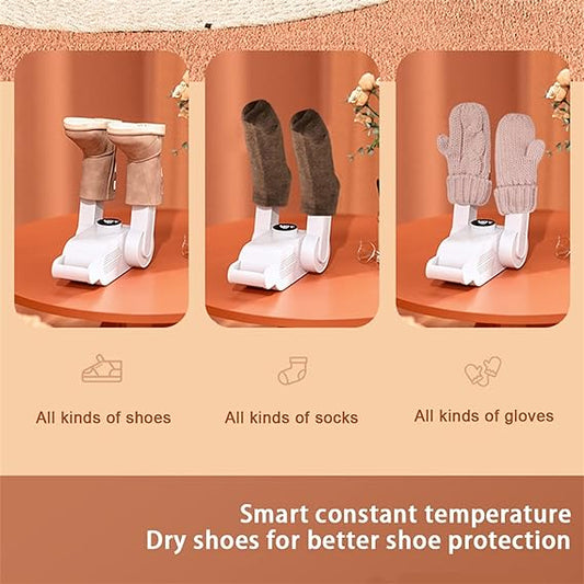 Portable Electric Shoe Dryer & Foot Warmer | Smart Shoe Dehumidifier & Deodorizer for Winter