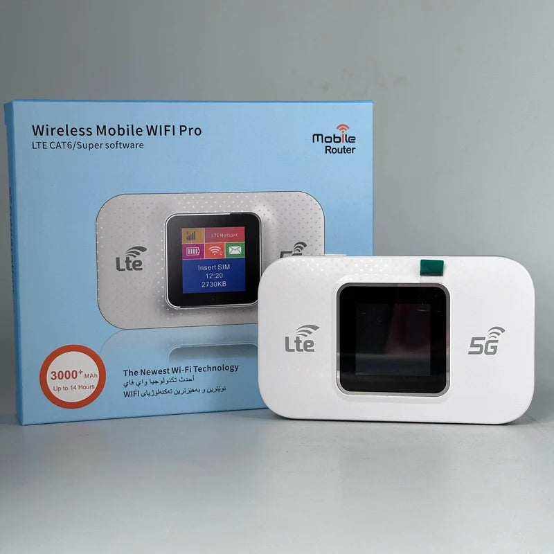 Mobile WiFi Pro – Portable 4G LTE CAT6 WiFi Router